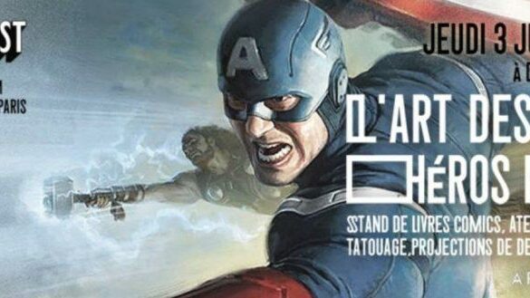 Quand les Super Héros Marvel se la jouent noctambules en bord de Seine !