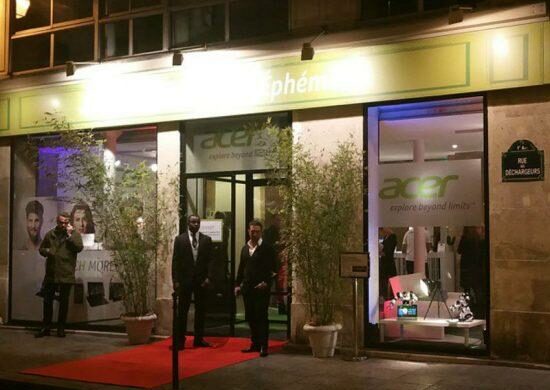 Acer occupe de façon éphémère le centre de Paris !