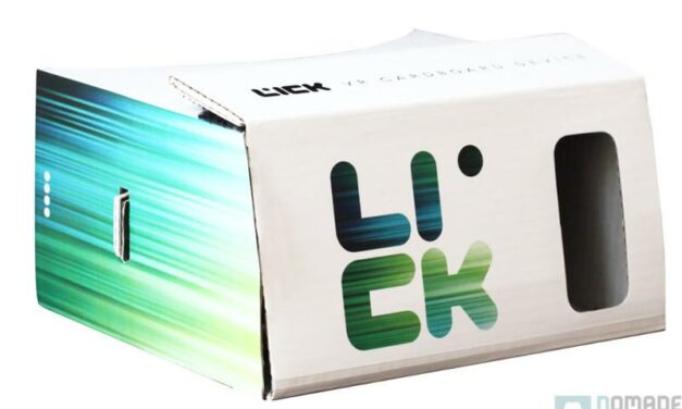 Avec LICK VR CardBoard plongez dans la réalité virtuelle, pour presque rien…