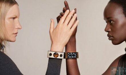 Peau de serpent et pierres précieuses pour bracelet connecté de luxe !