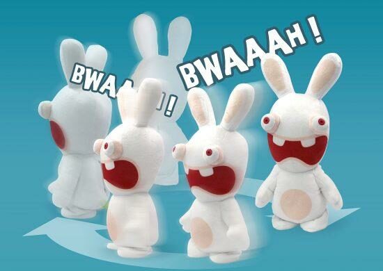 Un jouet par jour 8/24 : Peluche Lapin Crétin Gipsy, lapin aussi BWAAAH que trognon !