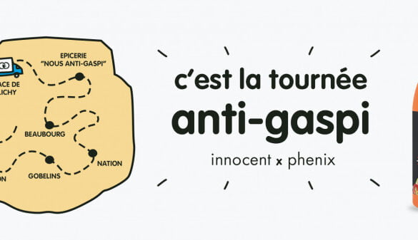 Innocent parcours Paris avec son Phenix anti-gaspillage