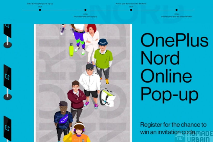 Pop-up en ligne OnePlus Nord, l’éphémère en virtuel