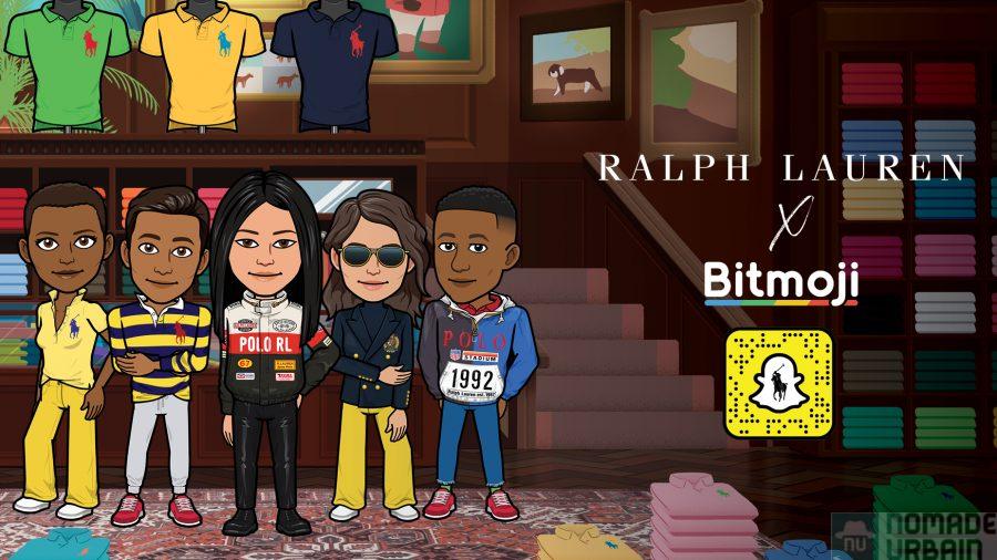 Ralph Lauren et Snapchat, la première garde robe virtuelle fashion pour Bitmoji