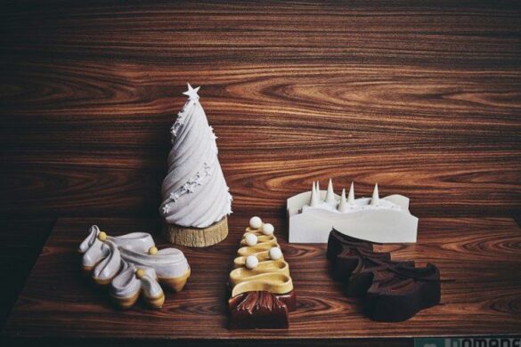 Les Bûches de Noël de Yann Brys, l’idée Gourmande du jour (19/24), 5 déclinaisons de Meilleur Ouvrier de France !!