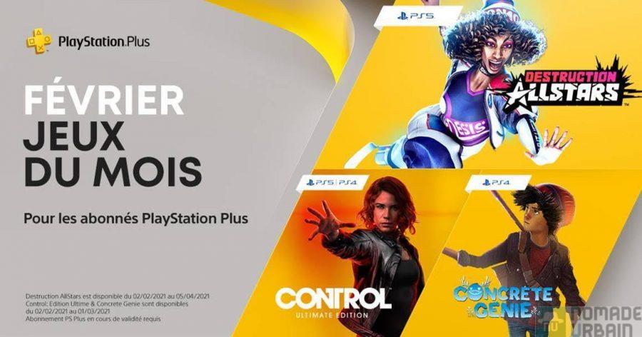 PlayStation Plus, les jeux du mois de février 2021 à télécharger dès ce soir minuit !