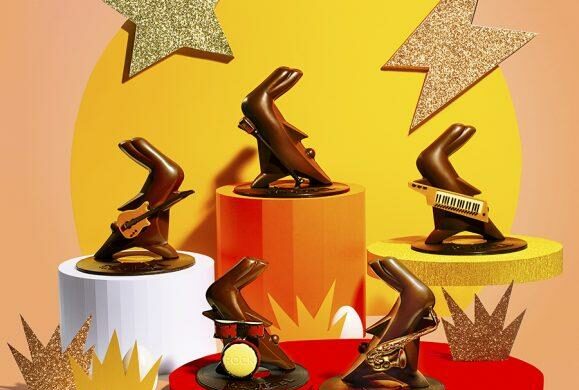 Des lapins Rock&rsquo;n Roll pour la Pâques de la Manufacture Cluizel.