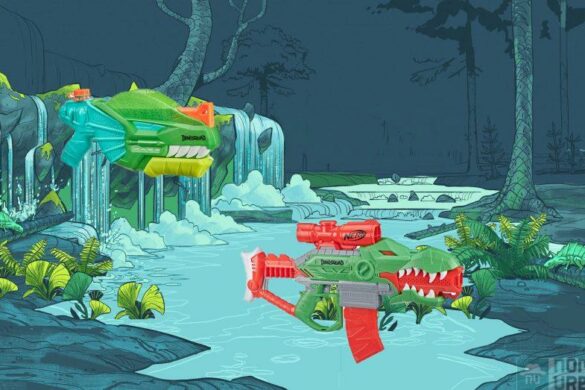 Nerf Dinosquad, fléchette ou eau jouez là Jurassique Style