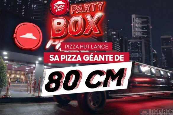 Pizza Hut Party Box, 80 cm de Pizza, pour partager, oui la taille compte !