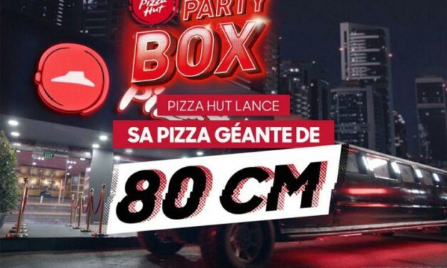 Pizza Hut Party Box, 80 cm de Pizza, pour partager, oui la taille compte !