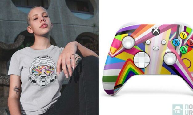 Xbox Pride 2021, une manette et Master Chief en mode LGBTQIA+