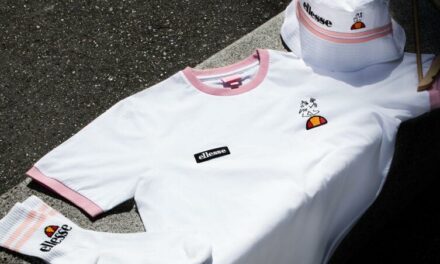 Lucas Beaufort x Ellesse, le mâle sportif au cœur de poètes s’habille de Rosé