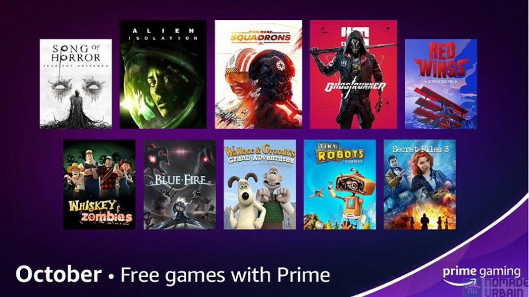 Les jeux et contenus exclusifs gratuits de Prime Gaming Octobre 2021