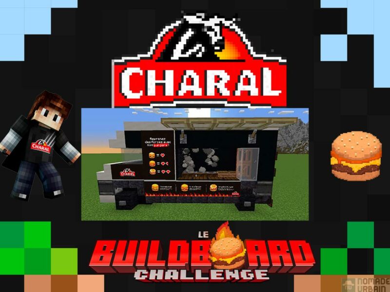 Charal X Minecraft BuildBoard Challenge : le burger se fait gamer