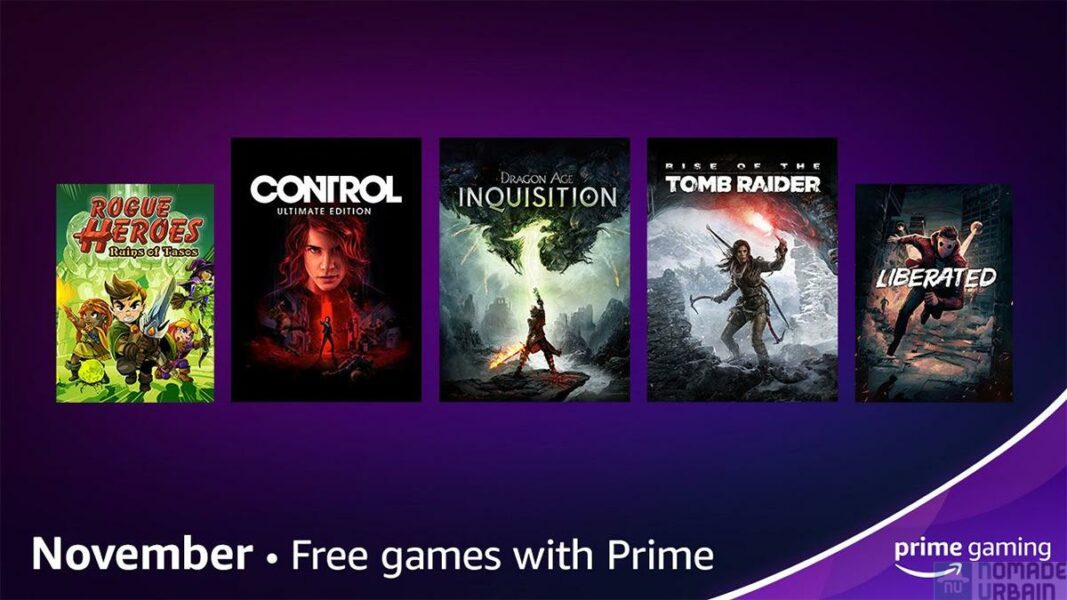Les jeux et contenus exclusifs gratuits de Prime Gaming Novembre 2021