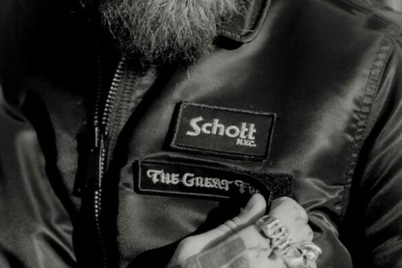 SCHOTT x The Great Frog London : aviateur enchaîné