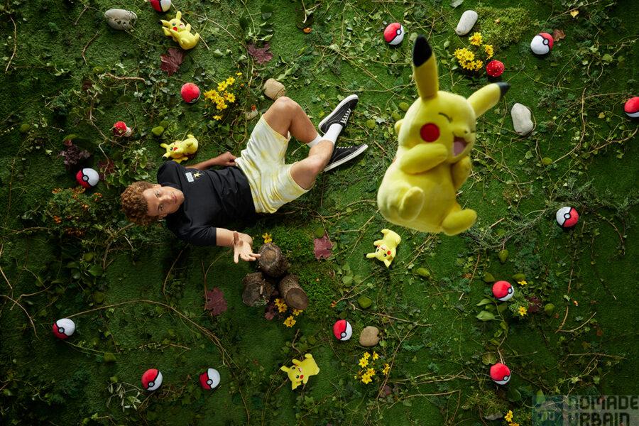 Celio X Pokémon : Carapuce, Pikachu, Bulbizarre et Salamèche en mode estival