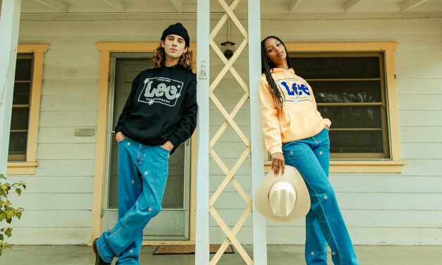 Lee X The Hundreds : champ de fleurs sur denim