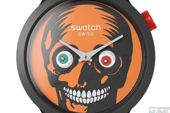 Découvre la Swatch It’s Spooky Time : la montre d’Halloween qui roule des yeux