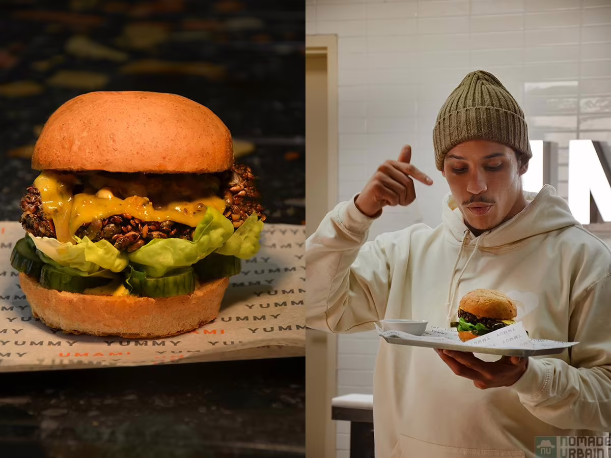 Découverte et dégustation du burger Hatik X Umami Burger, le Celebrity Burger croquant et au grand cœur