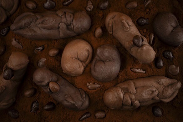 Pâques 2024 chocolaterie William Artigue : loutre d&rsquo;amour