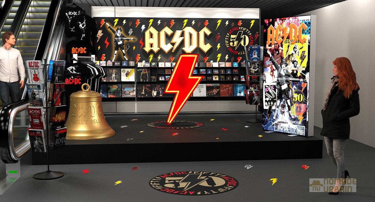 5 Pop-up store AC/DC pour les 50 ans du groupes - Nomade Urbain