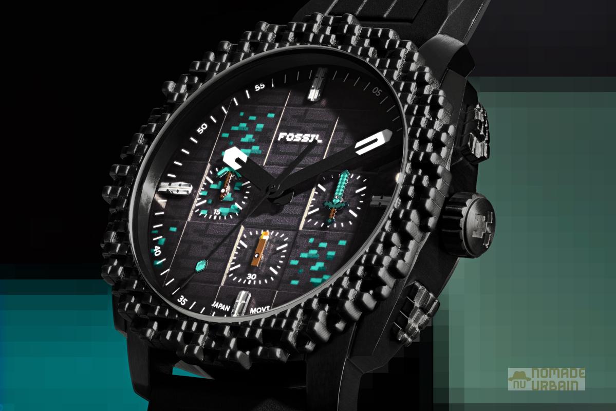 Fossil x Minecraft : Une rencontre entre montre, gaming et pixel art