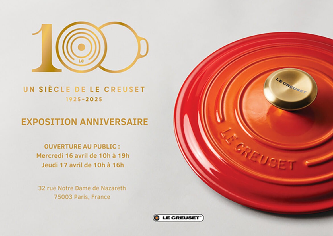 Le Creuset 100 ans : une expo éphémère et une pâtisserie collector à déguster