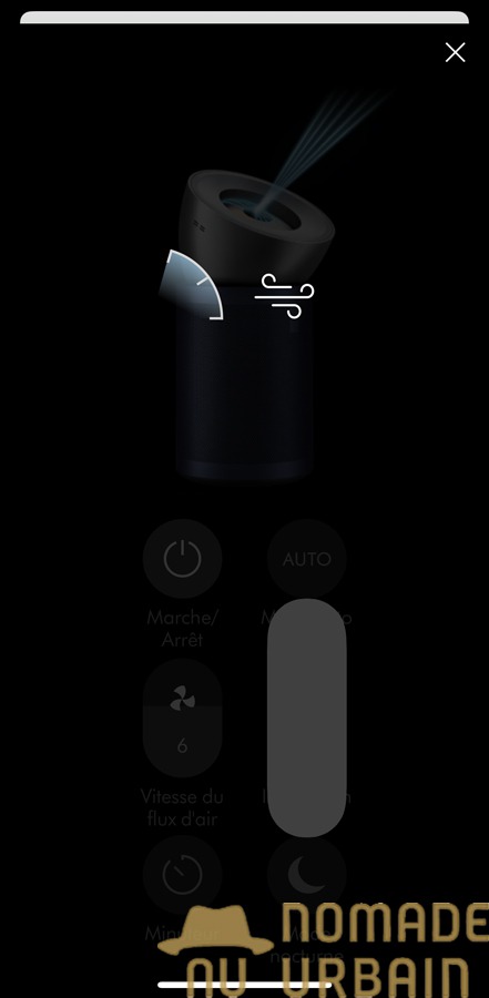 Application du Dyson Big+Quiet Formaldehyde BP03 : claire, réactive et complète