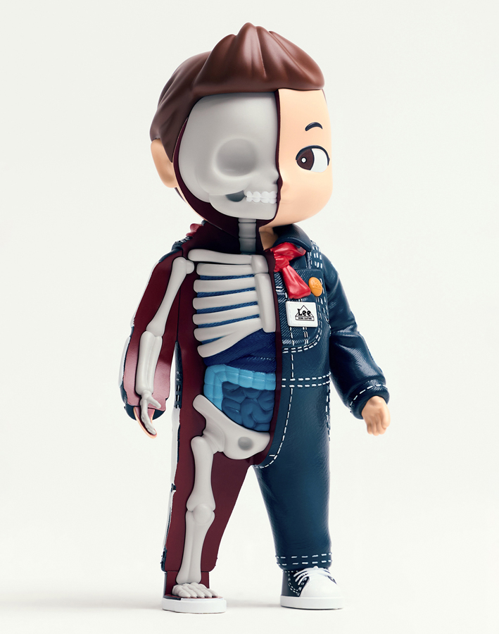 Lee X Mighty Jaxx : Quand denim, design toy et anatomie pop se rencontrent