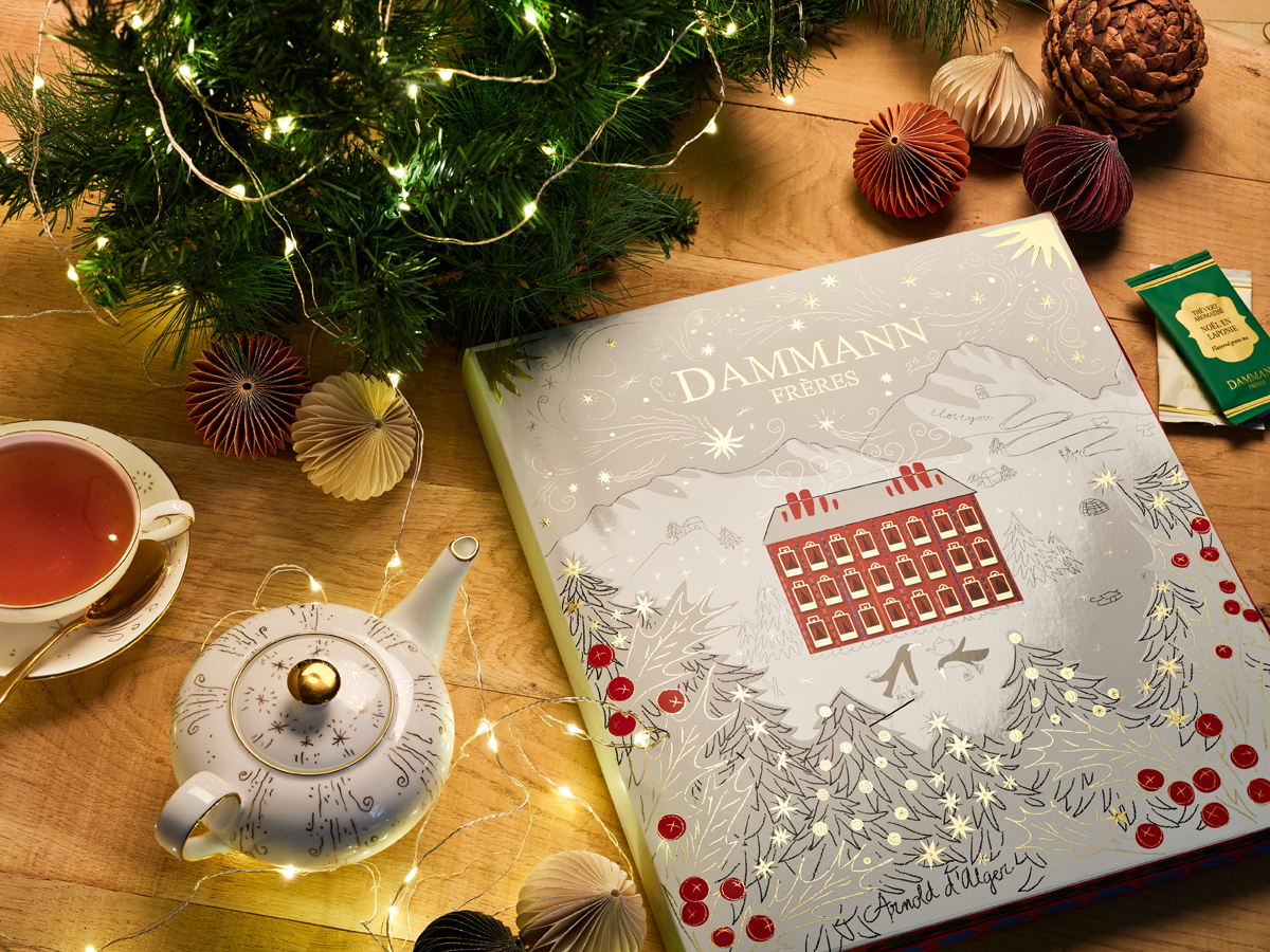 Calendrier de l'Avent Dammann Frères 2025 : l'art du thé rencontre le Bazar d'Alger