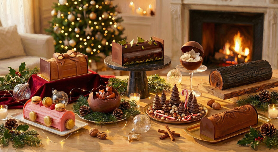 Bûches de Noël 2025 : notre sélection haute couture pour un réveillon d'exception