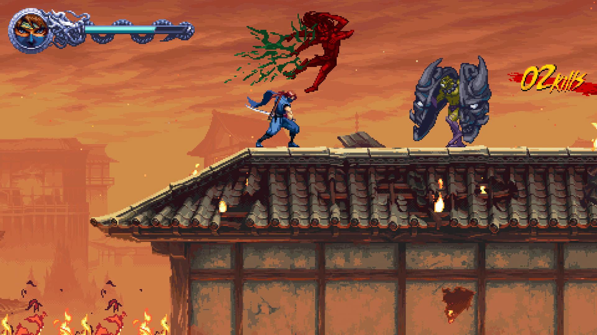 Jouabilité de Ninja Gaiden Ragebound : une danse mortelle en deux dimensions