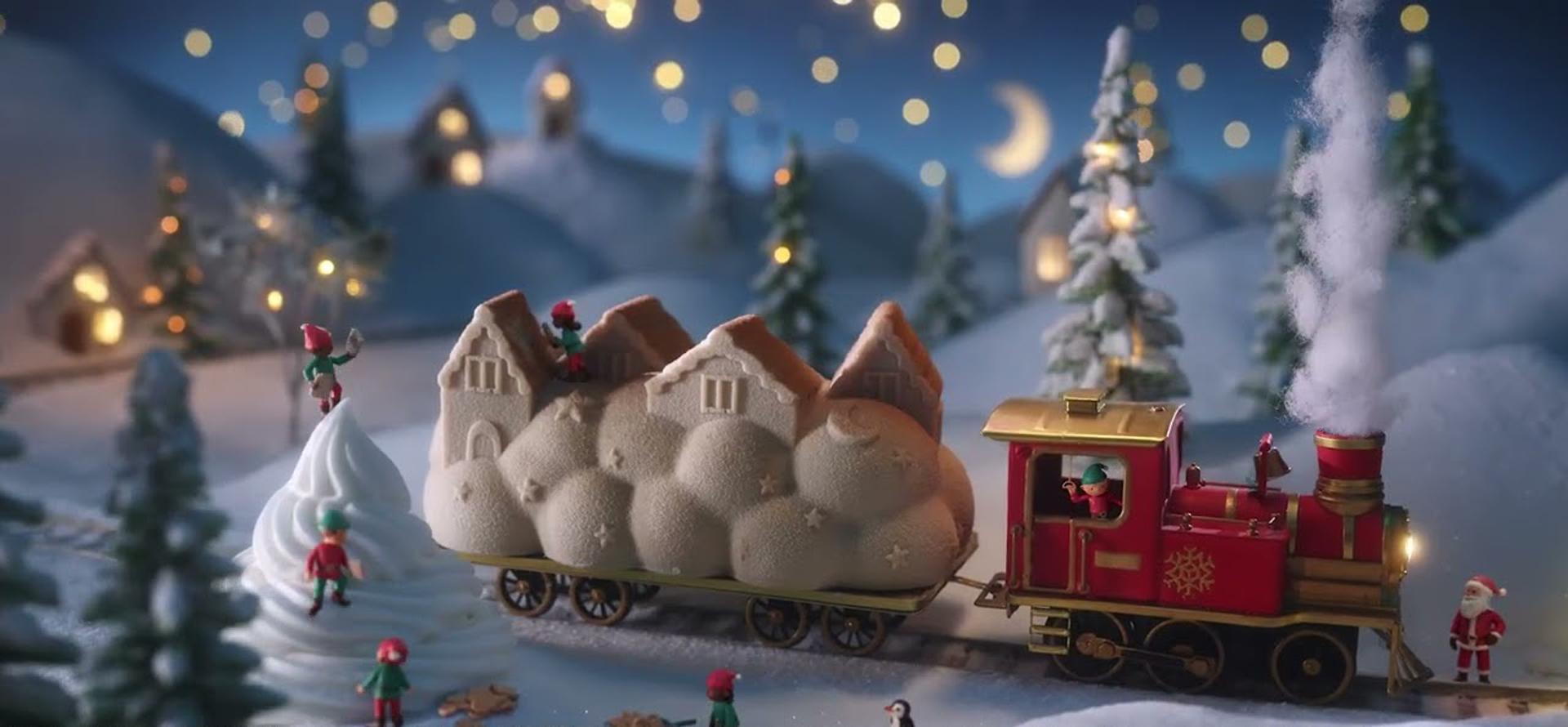 Bûche glacée Village Céleste de Picard : la féérie à petit prix