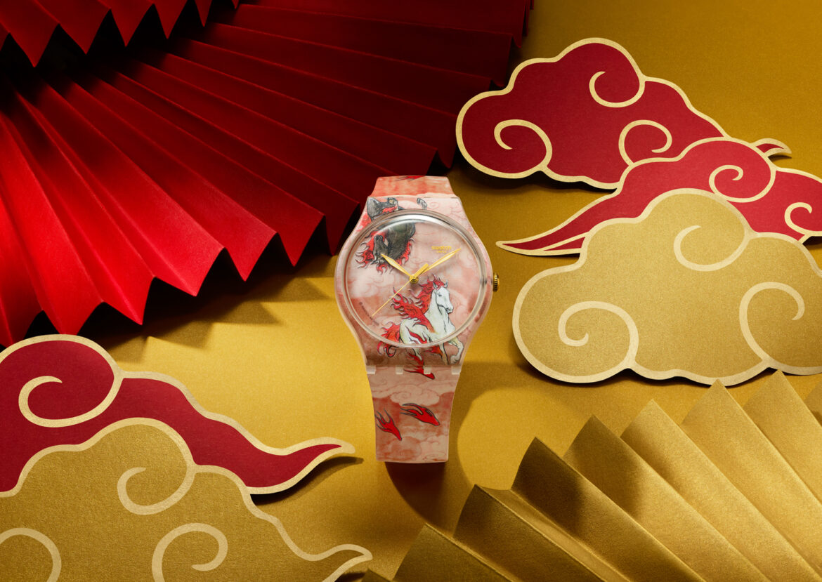 Swatch célèbre l’année du Cheval avec une montre collector signée Yu Wenjie