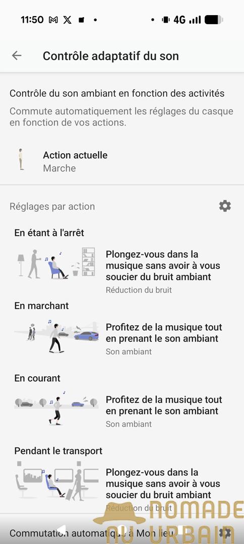 Application du Sony WH-1000XM6 : Riche et exigeante