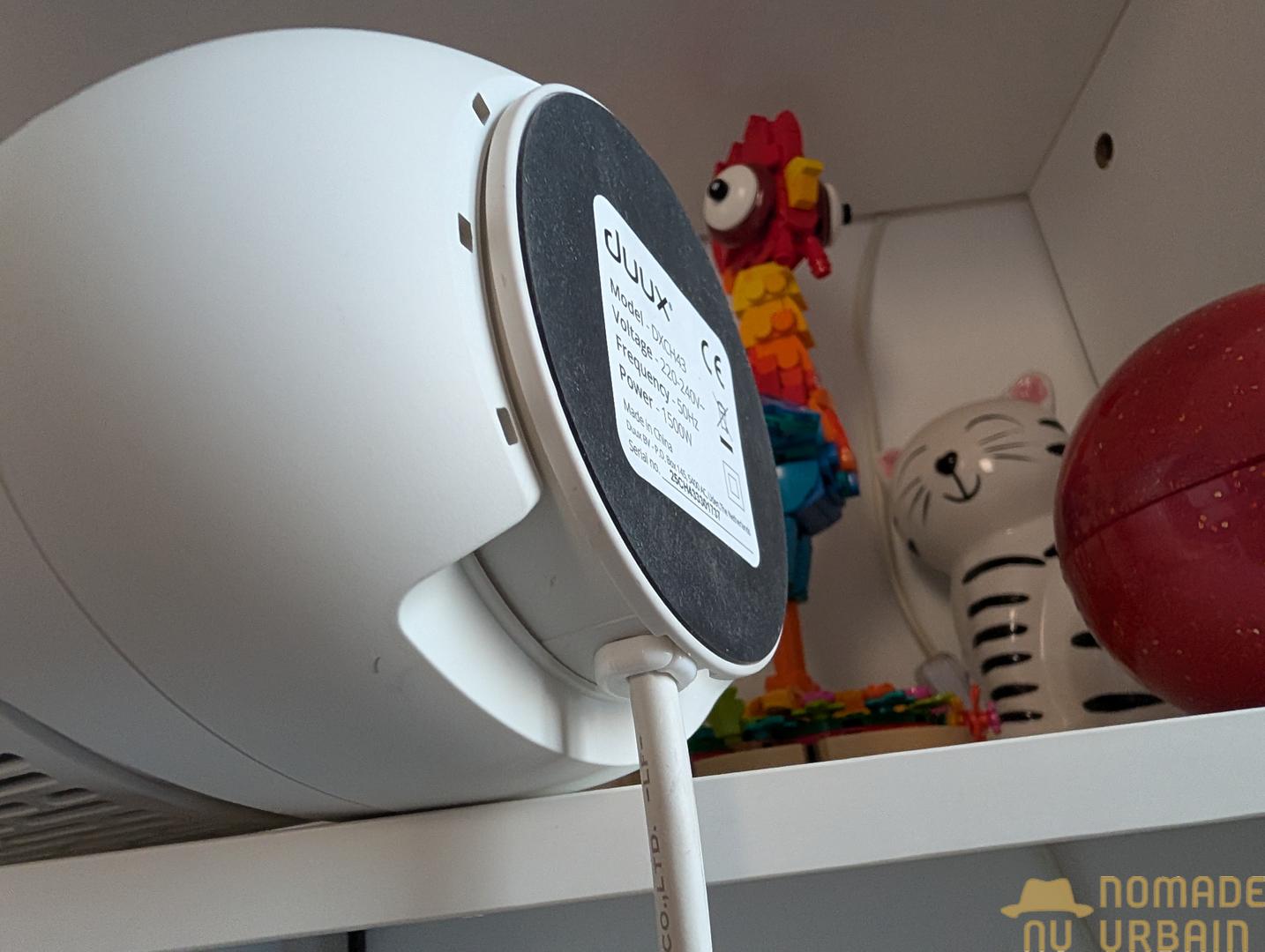 Design et technologies du Duux Zone : un chauffage aussi compact qu'il est élégant