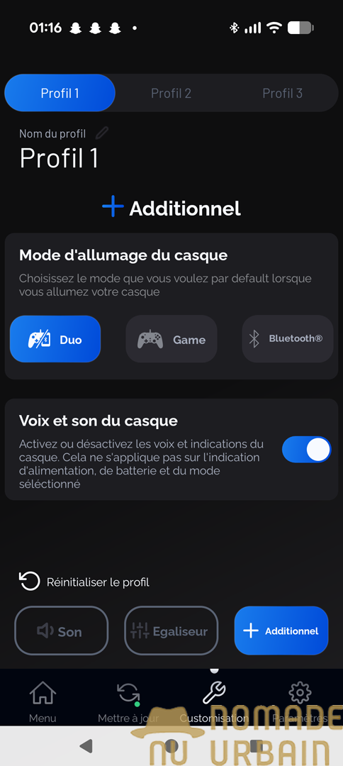 Application du Nacon RIG 900 MAX HX : que sur mobile et cela suffit