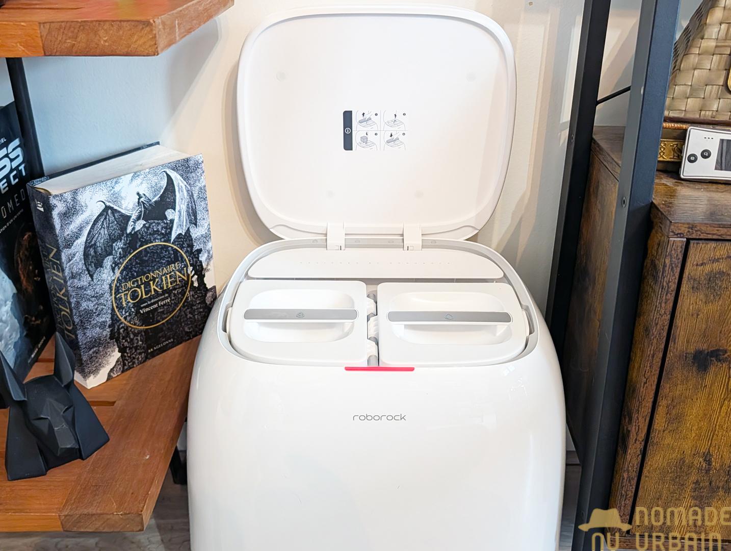 Station du Roborock Qrevo Curv 2 Pro : un design "OVNI" toujours aussi efficace