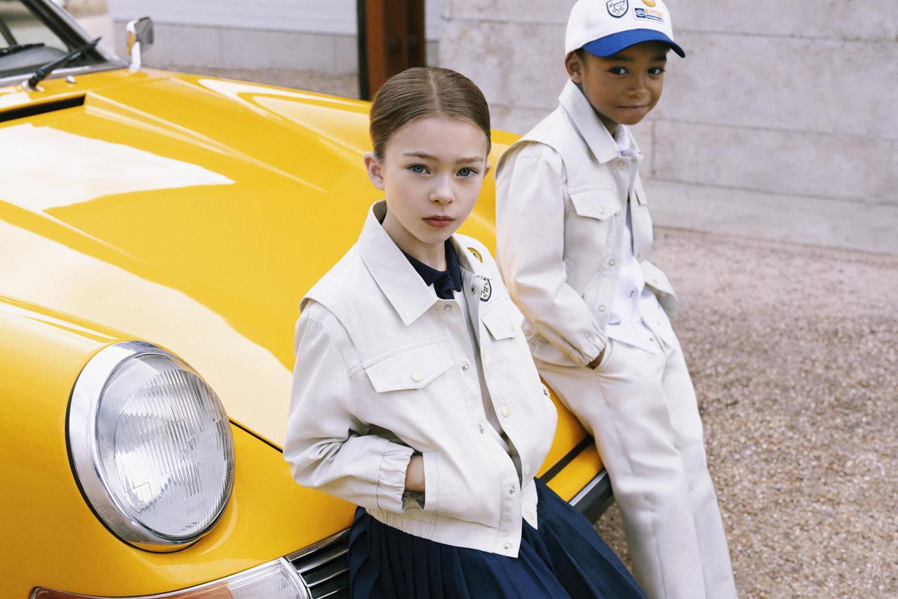 Bonpoint glisse l’esprit et l’élégance de la Porsche 911 dans le vestiaire de nos enfants