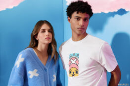 Celio sort une collection Chopper avec un T-shirt tufté, un jogging à nuages roses et un cardigan inspiré de son chapeau culte