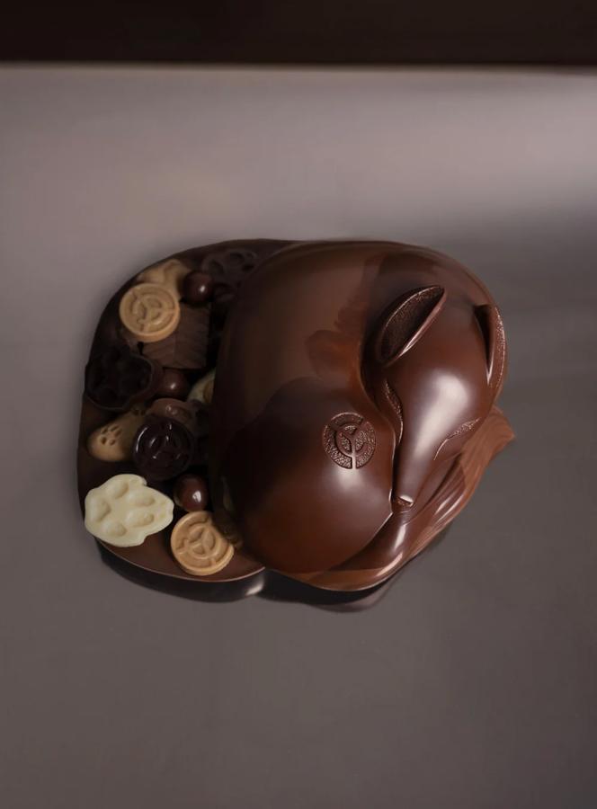 La Bonbonnière marbrée Noisette de Yann Couvreur : Un écrin texturé exclusif aux Galeries Lafayette chocolats Pâques 2026 chefs