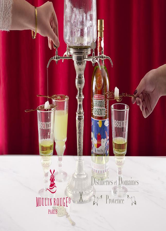 Moulin Rouge x Grande Absente relie l’absinthe à la Belle Époque