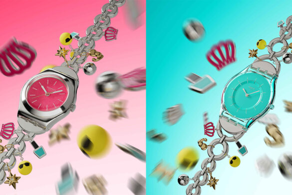 Swatch sort deux montres pour la Fête des mères et elles arrivent avec six charmes métalliques à accrocher au bracelet