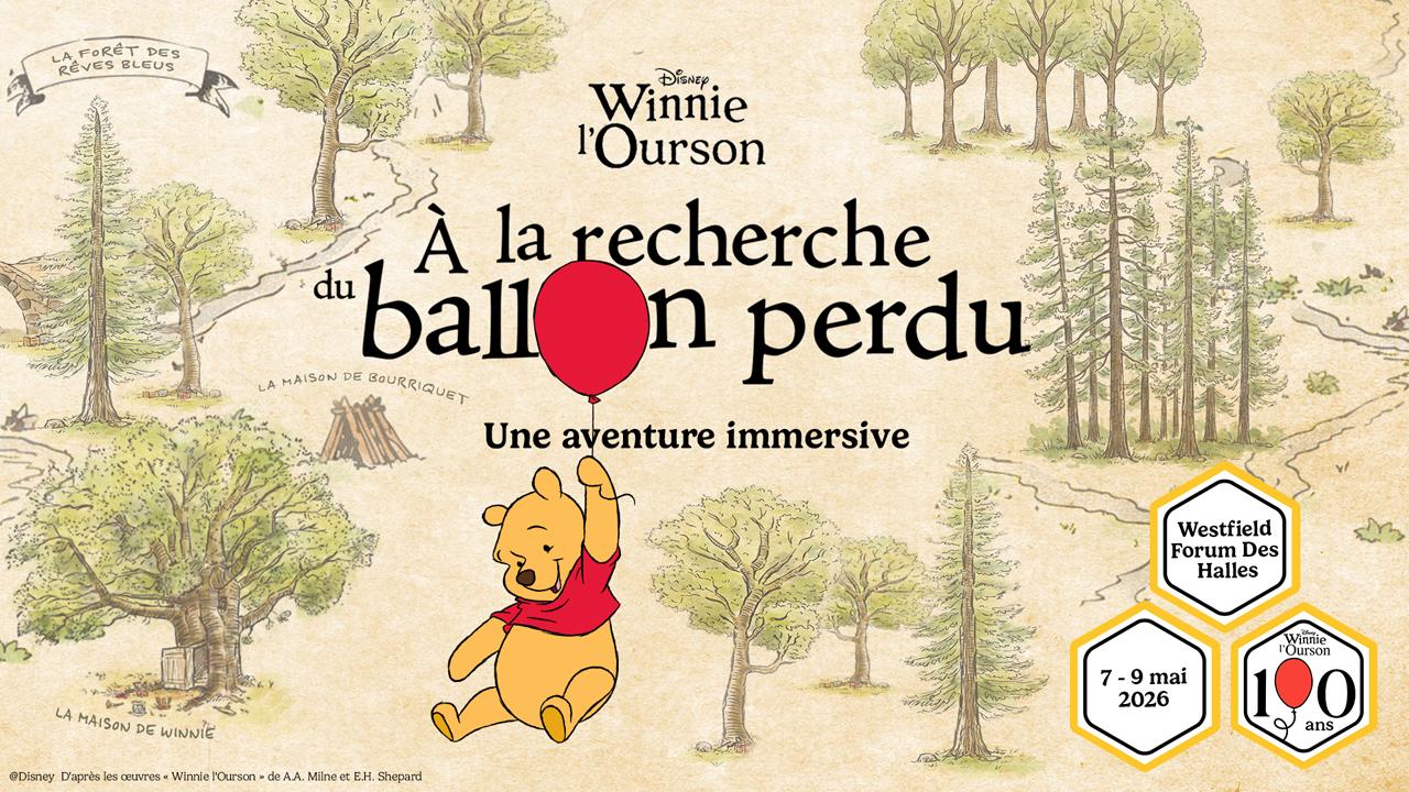 À Paris, Winnie l’Ourson transforme le Forum des Halles en Forêt des Rêves Bleus