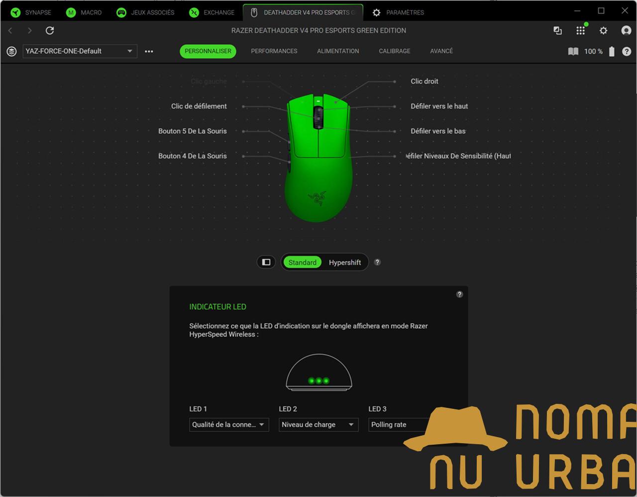 Application de la Razer DeathAdder V4 Pro : une mine de fonctionnalité pour les gamers ultra exigeants !