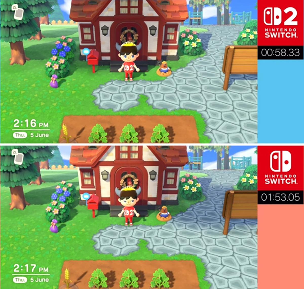 La technique de Animal Crossing New Horizons Switch 2 : Plus doux, précis, rapide et surtout toujours aussi mimi