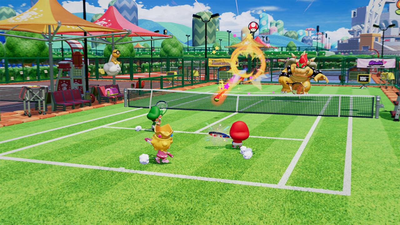 La technique de Mario Tennis Fever : un spectacle coloré et fluide