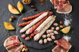 Aoste tente le saucisson prêt à picorer