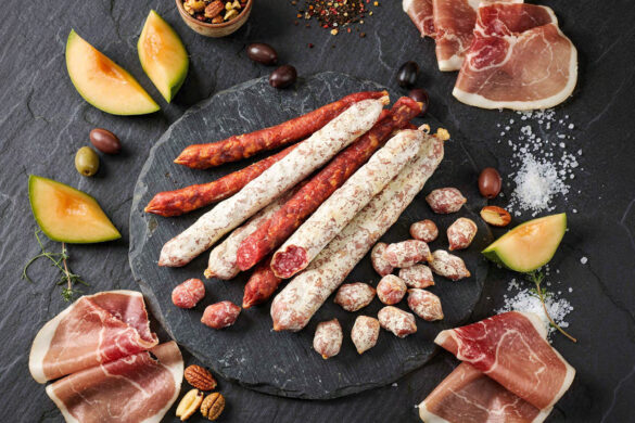 Aoste tente le saucisson prêt à picorer